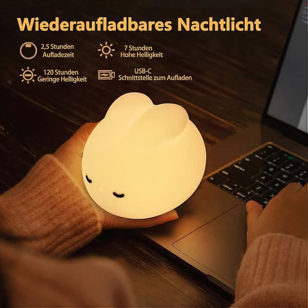 Kanin natlampe timer usb