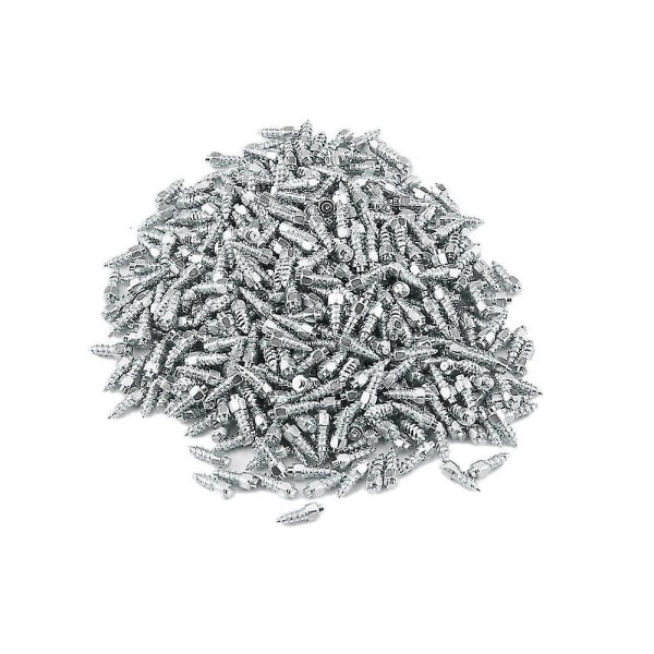 100 stk 12mm dækbolte hårdmetal skrue snespidser Anti-skrid Anti-is Til bil/suv/atv/utv Bildæk St. silver