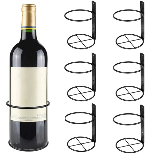 1 sæt vinvægsholder vægmonteret opbevaringsspiral metal vinflaske væg displayholder spisestue Tianyuhe