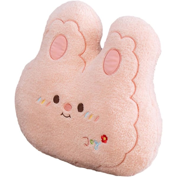 Lovely Rabbit Pillow Cushion Plush Rabbit Doll Cushions Plush Rabbit Bunny Bedroom Cushion Mat Plush Back Cushions Cotton Pink