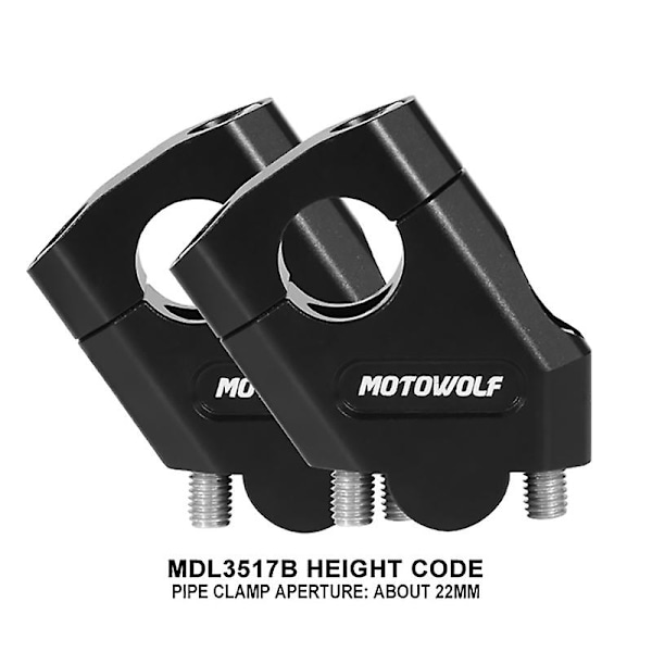 Uusi moottoripyörän 22 mm 28 mm ohjaustangon korotusnostin tankoklemmakiinnitys Hondalle Ntv650 Ntv 650 Deauville 700 Varadero 125 28mm Silver