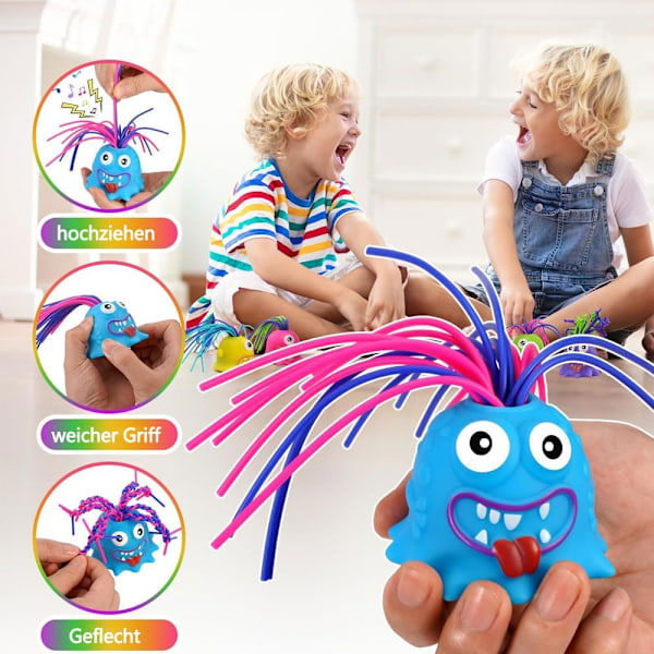 2 stykker skrikende monster anti-stress leker, monster fidget leker, anti-stress fidget leker, bursdagsgaver