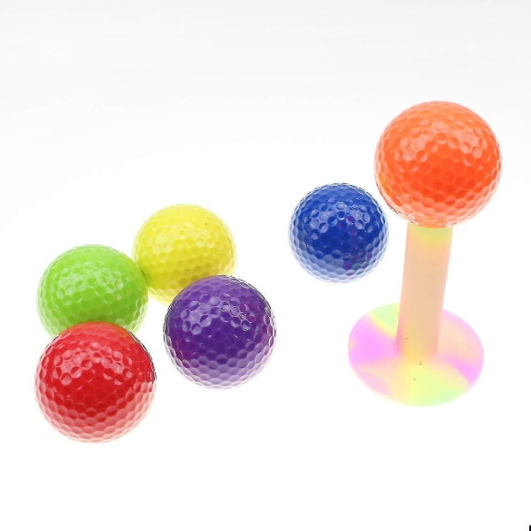 12st blandade färgade golfbollar, driving range golfbollar, golfövningsboll, slumpmässig färg