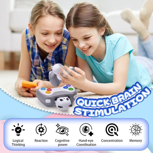 Pop Game Sensoriska Fidget-leksaker för barn, Pop It Game Light Up Fidget Toy Pattern Popping Game Quick Push Game Console Rolig Present