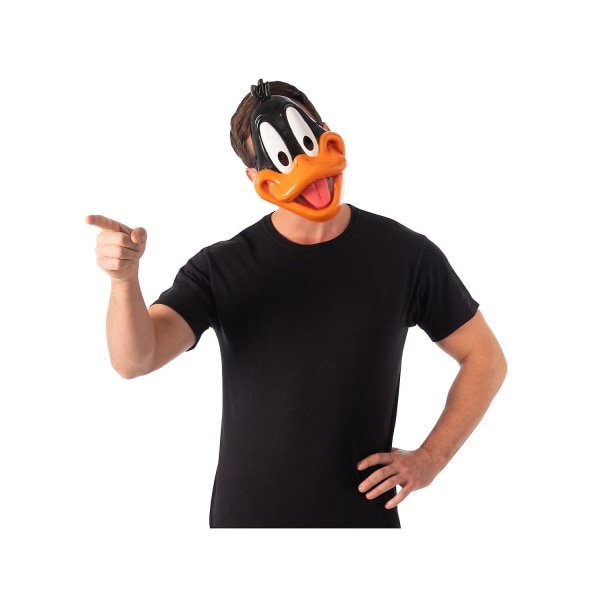 Space Jam Daffy Duck 1/2 maske Orange/Black/White One Size
