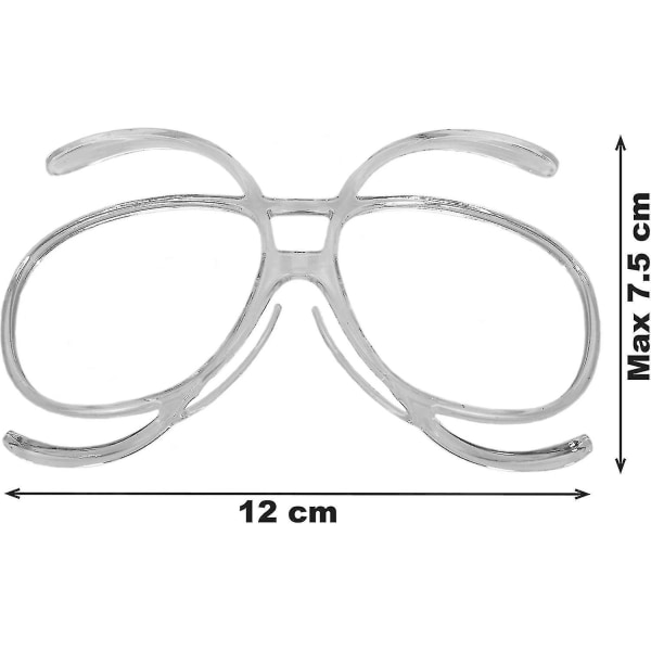 Universal skid- och snowboardglasögon recept adapter. Optisk insats för glasögonbärare som passar inuti alla märken av vuxensnögglasögon. För män