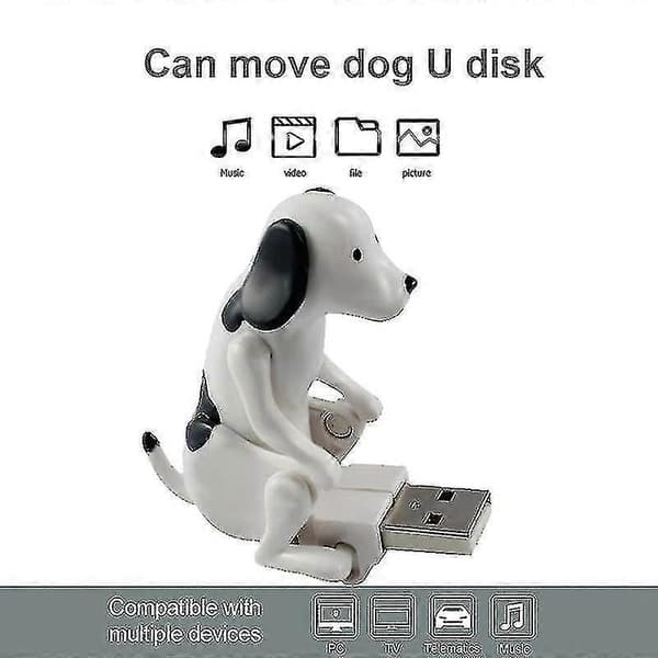 Hund USB-minne Tumsticka Datalagring för Dator Notebook White 8G