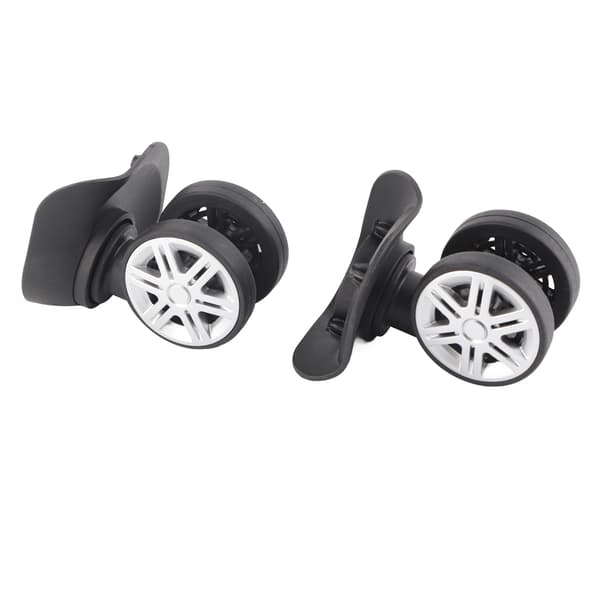 1 Pair Outdoor Silent Double Row Large Wheel Trolley Case Code Case Suitcase Accessories