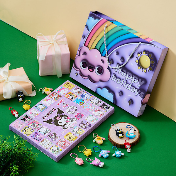 Sanrio Egg Party Jordbær Bjørn Dukke Poke Poke Hull Smykke Blindboks Barnegave Gave