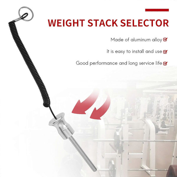 Fitness Gym Viktstack Selektor Aluminium Magnetisk Viktstack Stift Styrketräning Utrustning Si