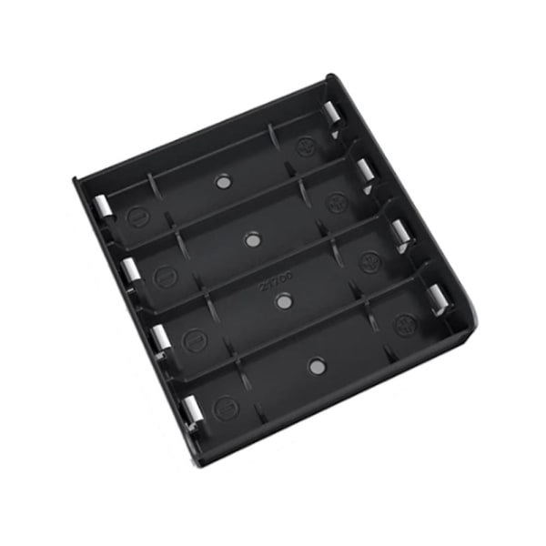 1st 4x 21700 Batterihållare Förvaringsbox Case Abs Brandsäker Power Bank Fodral Slot Batterier Innehåller Black