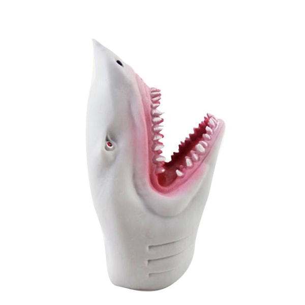 1 st Simulerad Ocean Shark Handdocka Leksak Plast Shark Handskar Leksak Tecknad Berättelse docka Rekvisita Förälder-barn Interaktion Leksak Rollspel Handdocka Grey