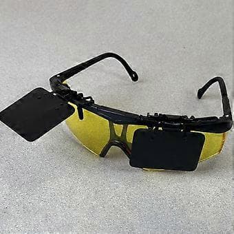 Lapper til skydebriller Skydebriller Maske Målhjælp, Skydebrillelapper, Skydelapper til briller Sort Black