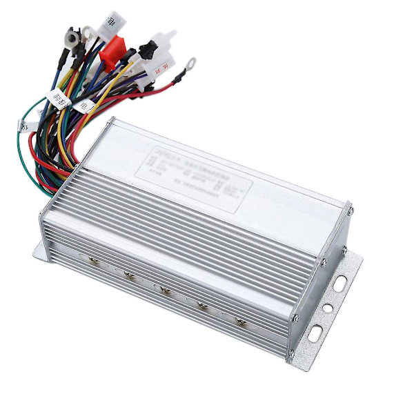 36V 500W 12 Rør Børsteløs Controller Aluminiumlegering E-Cykel Børsteløs Motor Controller til Elektrisk Cykel Scooter silver