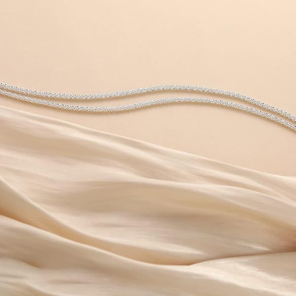 Sterling Silver Anklets Vattentätt Ankelband för Kvinnor Ankelband
