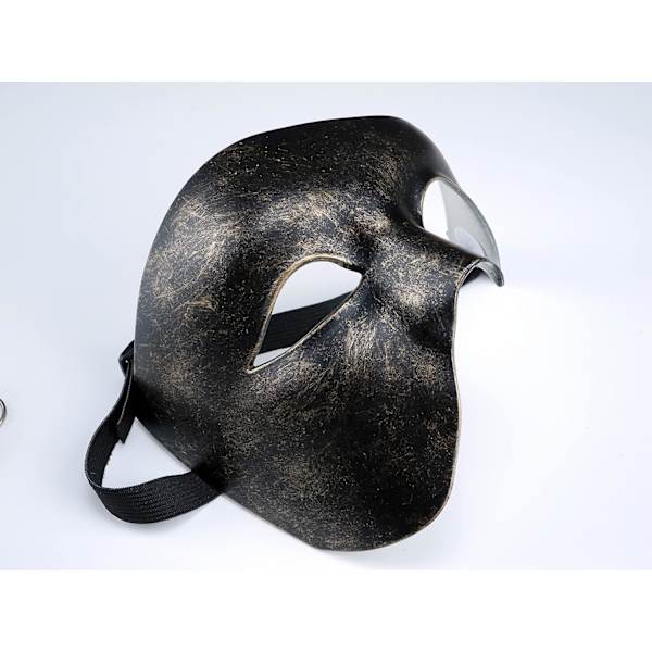 Snygga Festmasker för Maskeradbal, Lyxiga Svarta och Gyllene Masker, 18*9*14