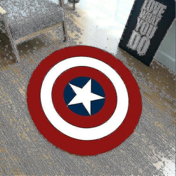 Captain America Skjold Rum Badeværelse Soveværelse Måtte Gulvtæppe Skridsikre Måtter