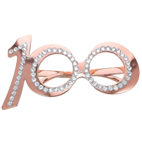 Födelsedagsglasögon 100-årsglasögon Dekorativa glasögon Foto Prop