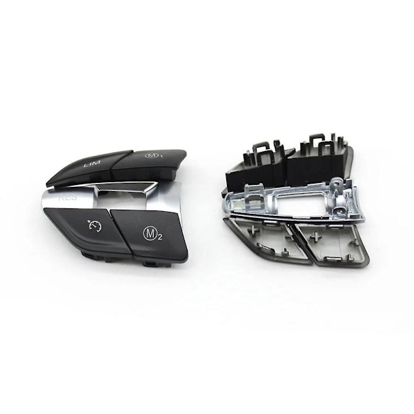 Auton ohjauspyörän painikkeen nuppi F10 F11 F30 F31 F34 F01 F02 F07 F06 F12 F25 F26 F15 F16 M2 M3 (A) BlackSilver