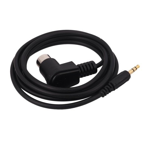 Bil 3,5 mm AUX-indgang Adapter Audiokabel Mini Jack AUX 8-Pin M-BUS CD-skifterkabel til Gold Plug Black