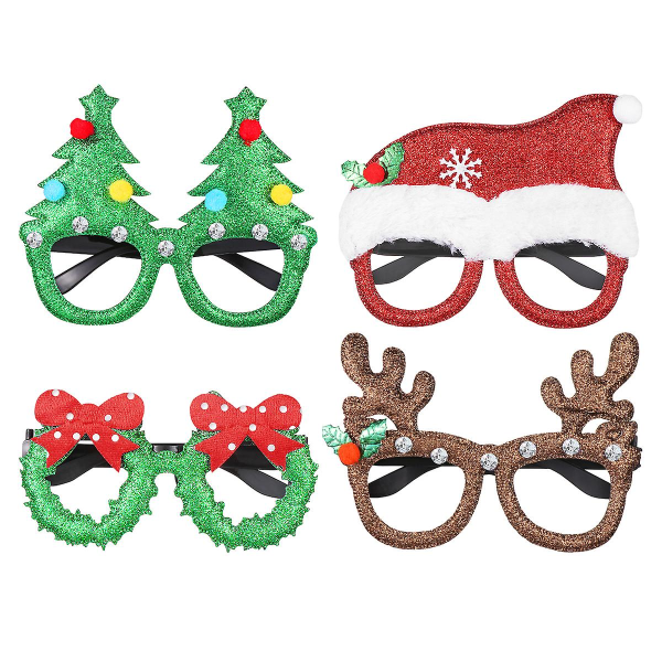 Prom Solbriller Julebriller Stel Julefest Briller Rensdyr Briller Julebriller Børn Dekorative briller