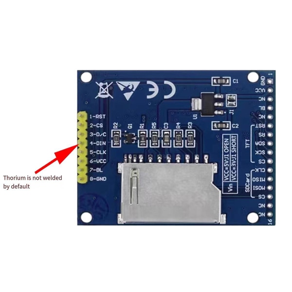 TFT 1,8 tums LCD-modul 128x160 DOT- ST7735S drivrut SPI seriellt gränssnitt Multi-Function färgskärm modul As Shown