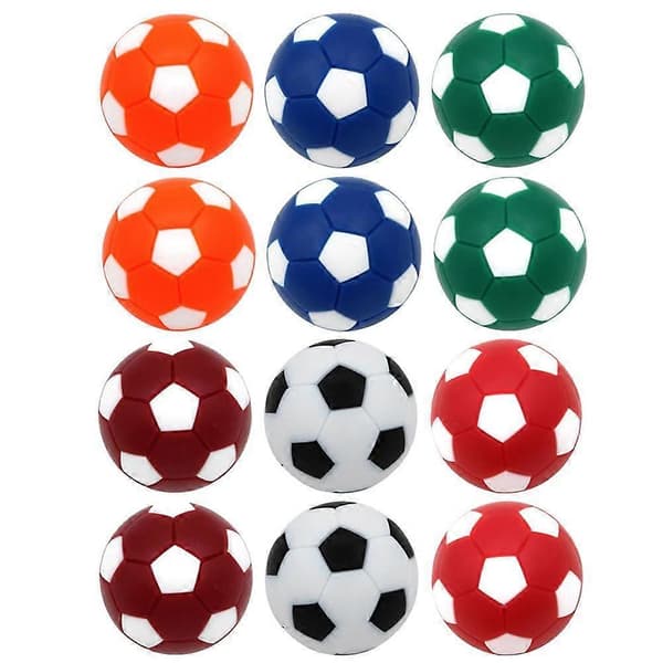 12 STK Udskiftningsfodbolde Bordfodboldbolde Bordfodboldbolde Udskiftningsfodbolde Bordfodboldfodbolde