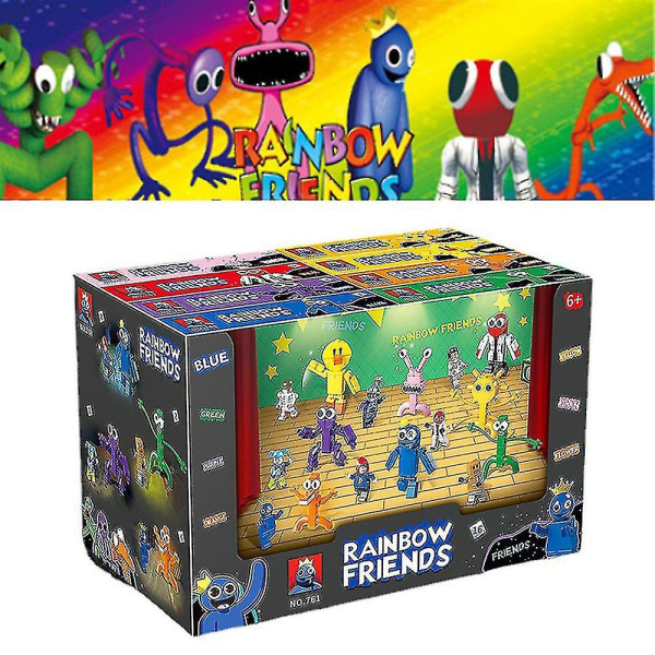 Roblox Rainbow Friends Dører Byggeklosser Figur Monter Modell Murstein Leker Til Barn Gave