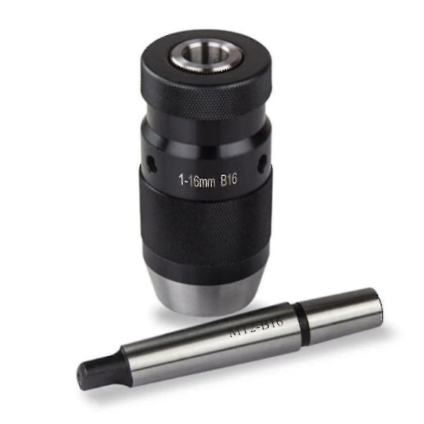 Borrfoder Snabbspännings Borrchuck 1-16mm B16 Med Koner Mk2 Auslappenblappe Skick: Ny