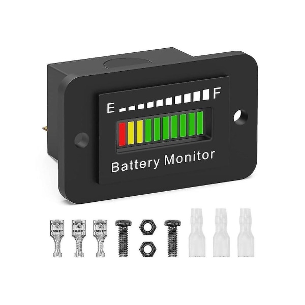 12v 24v 36v 48v 60v 72v Led Batteri Monitor Måler Batteri Brændstof Måler Indikator Lithium Ion Batteri Tester