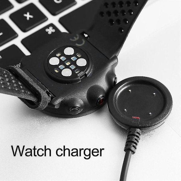Oplader Kraftig Output Kortslutningsbeskyttelse Sort Stabil Smart Watch Oplader Til Polar Vantage M