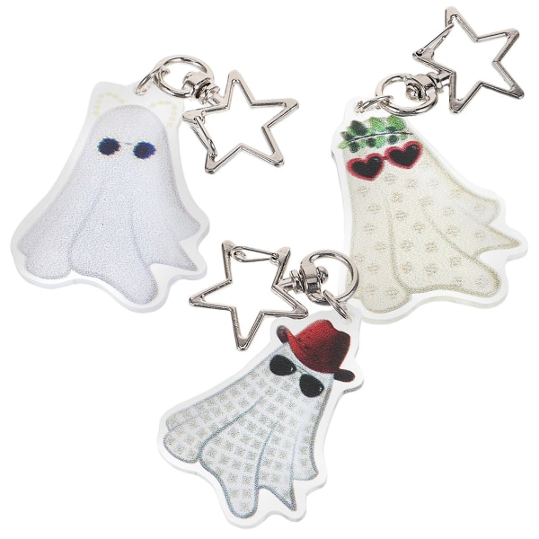 3 kpl Halloween-avaimenperät Ghost-avaimenperät, juhlat, halloween-herkkupussin täyttöpakkaukset