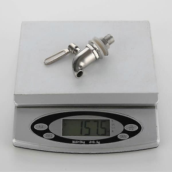 Rustfri stål nålkran 16mm vintønne drikke dispenser ny