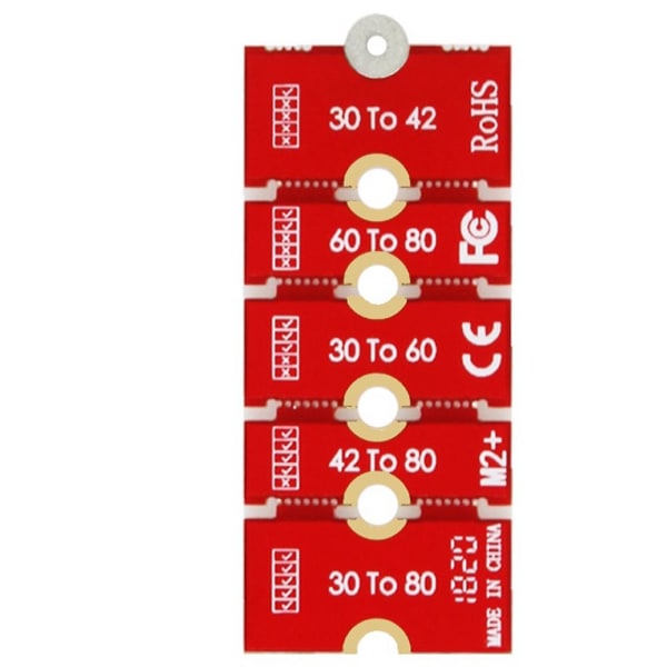 1 kpl M2 M2plus Ngff Nvme M.2 laajennettu siirto 2230, 2242, 2260, 2280 Lentokone M2 Vaihda pitkä koko Red