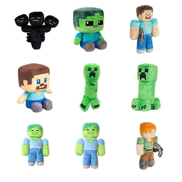 Minecraft Plush Doll Soft Creative Gift Stuffed Toy-Sitting last shadow man, 20cm
