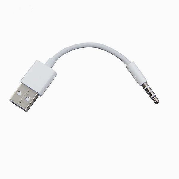 Usb-opladerdatakabel 3,5 mm synkroniseringslydkabel til Ipod Shuffle 3. og 4. generation