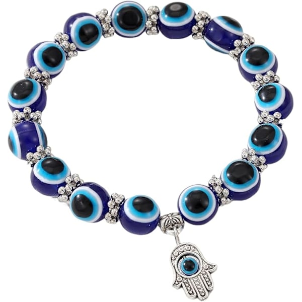 Lyckligt turkiskt öga charm armband för kvinnor sköldpadda hamsa hand elefant pärlstretch vänskap andlig skyddsarmband för män