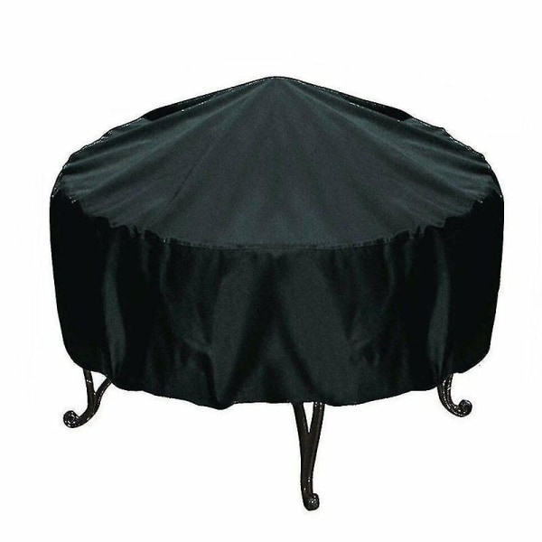 Fire Pit Cover Round Brazier Stove Cover Waterproof Windproof Sun Protection For 92X30cm