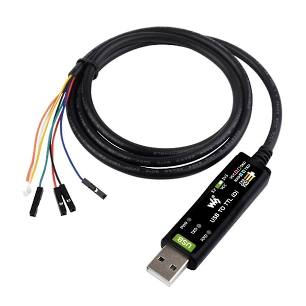 Industriel USB til TTL (D) Seriel Modul Kabel FT232RNL 300bps-3Mbps til 5 Seriel Port Debugging Modul Black
