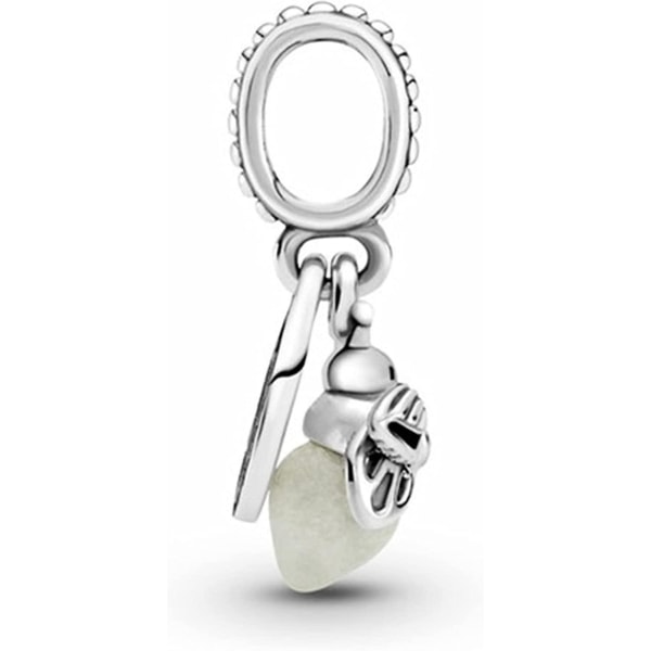 Lysende Firefly Pendant 925 Sterling Sølv Charms Beads-yvan