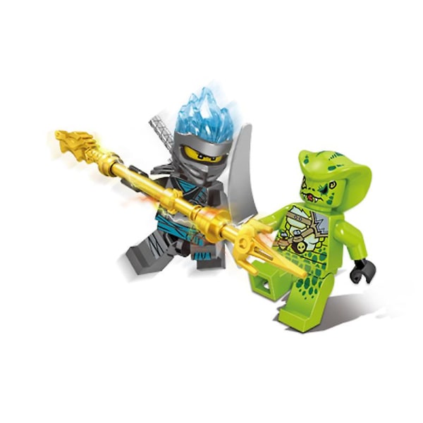 Set med 24 stk. Ninja Minifigurer