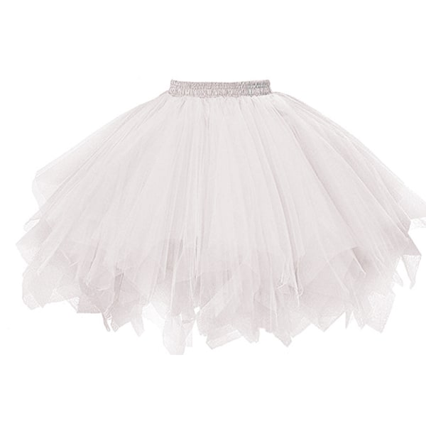 Skjørt for kvinner, Mesh Tulle Prinsesse Stretch Voksen Kort Ballet Tutu Dans rose