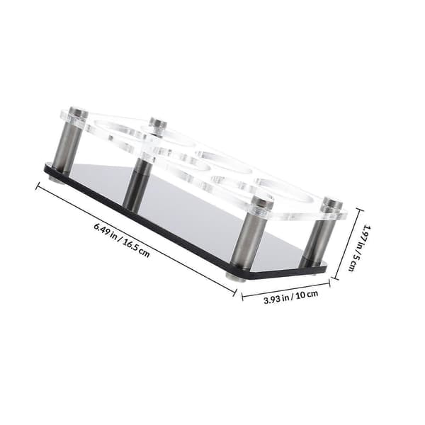 Akryl 6-hullers Shotglas Holder Multifunktionel Shotglas Server til Bar