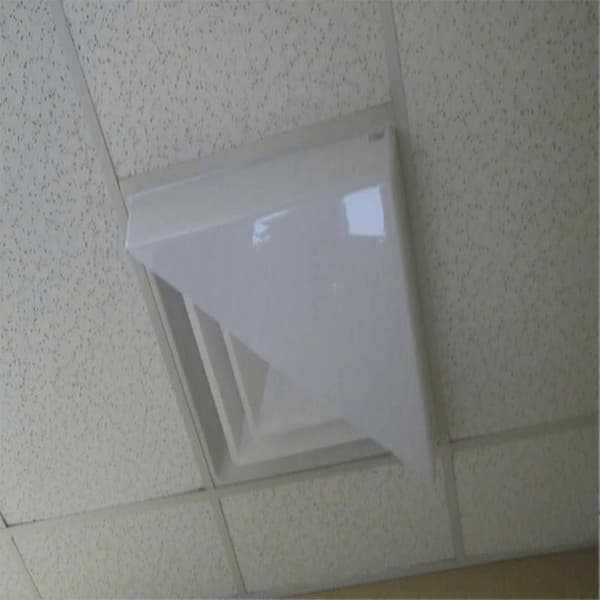Hörnluftavledare (Triangel) för 2x2Ft Takluftdiffusor White