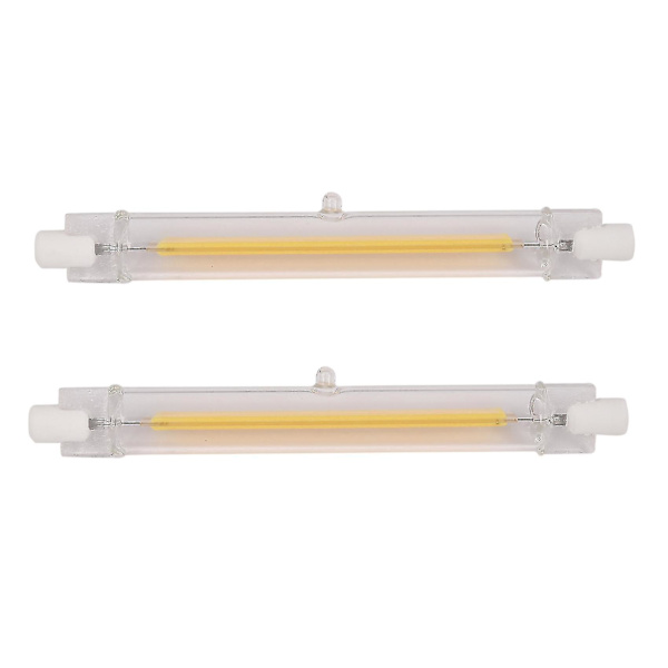 2x himmennettävä R7s Led Cob 10w 118mm led valo-lämmin valkoinen valo 220v