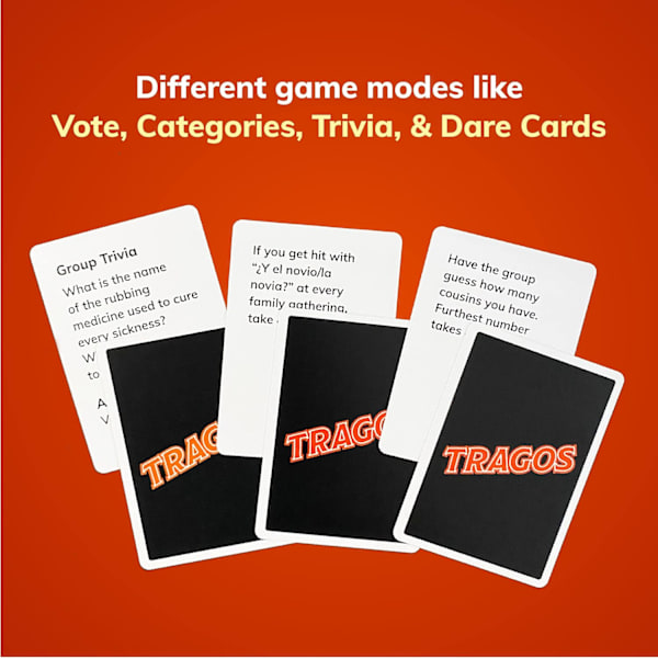 Tragos Original Game for Latinos - Relatable Hilarious Cultural