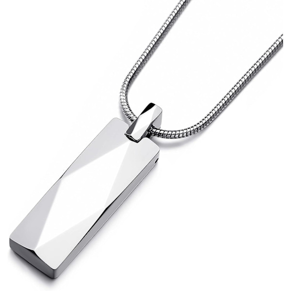 Volframikarbiditangon riipuskaulakoru miehille ja naisille, ruostumattomasta teräksestä valmistettu käärmeketju Silver