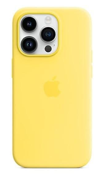 Silikon Deksel Kompatibelt Med Iphone 14pro Canary Yellow