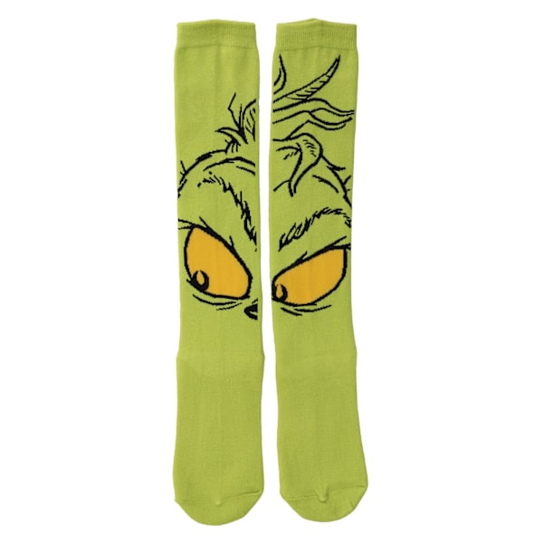 3 par nya julstrumpor med Grinch i bomullsdesign 9 pattern 9 one size fits all