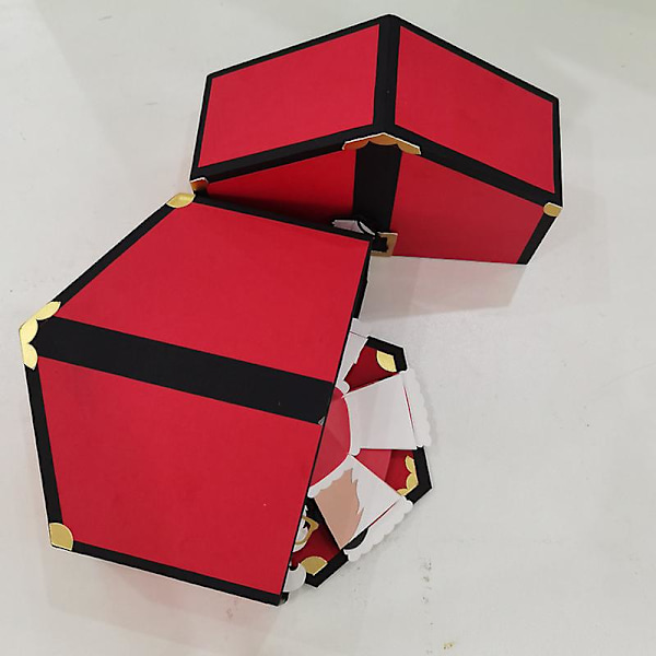3D Julemand Prank Up Kort, 3D Pop Up Julekort Håndlavet Julemand Julekort, Overraskelse Juleæske, Fantastisk Julegave 1pcs